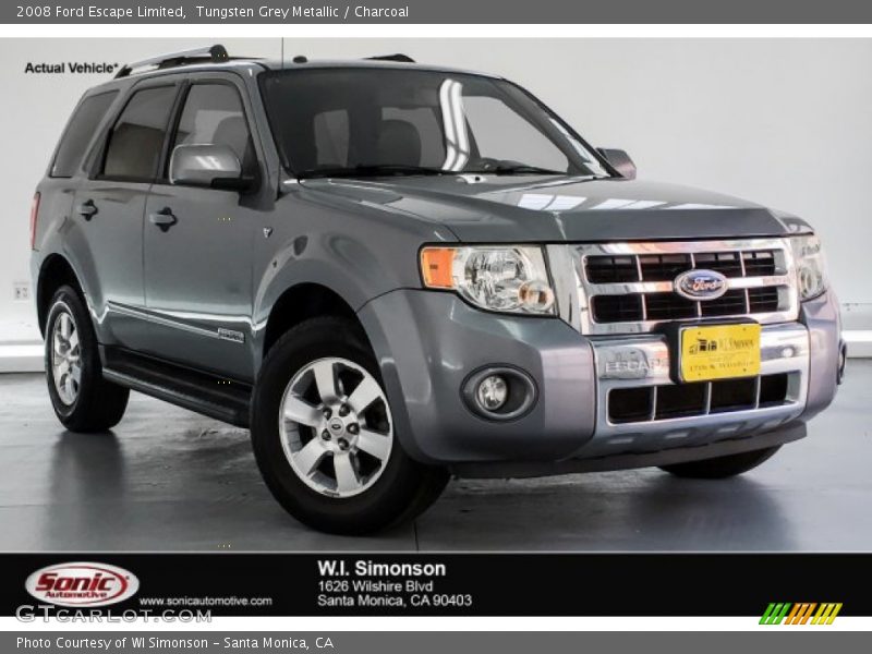 Tungsten Grey Metallic / Charcoal 2008 Ford Escape Limited