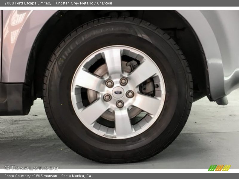 Tungsten Grey Metallic / Charcoal 2008 Ford Escape Limited