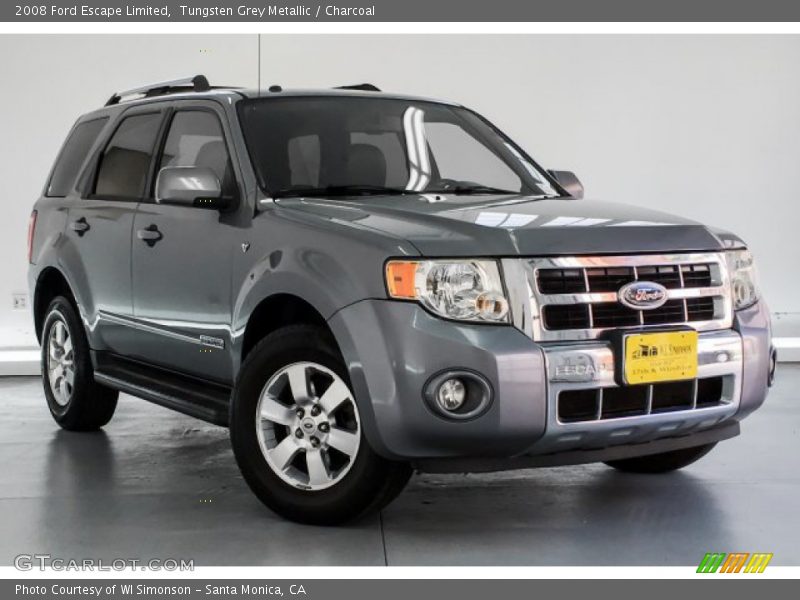 Tungsten Grey Metallic / Charcoal 2008 Ford Escape Limited