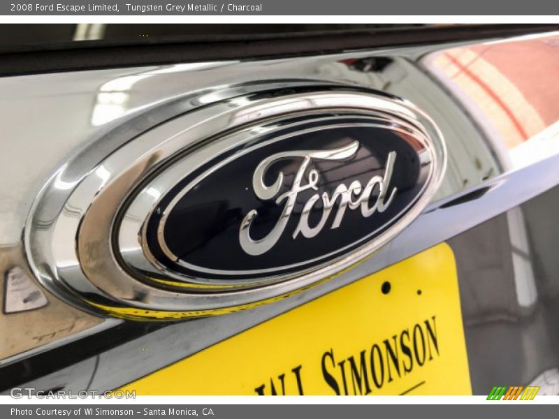 Tungsten Grey Metallic / Charcoal 2008 Ford Escape Limited