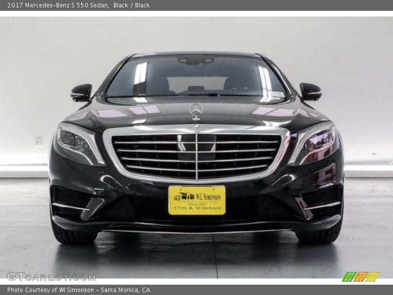 Black / Black 2017 Mercedes-Benz S 550 Sedan