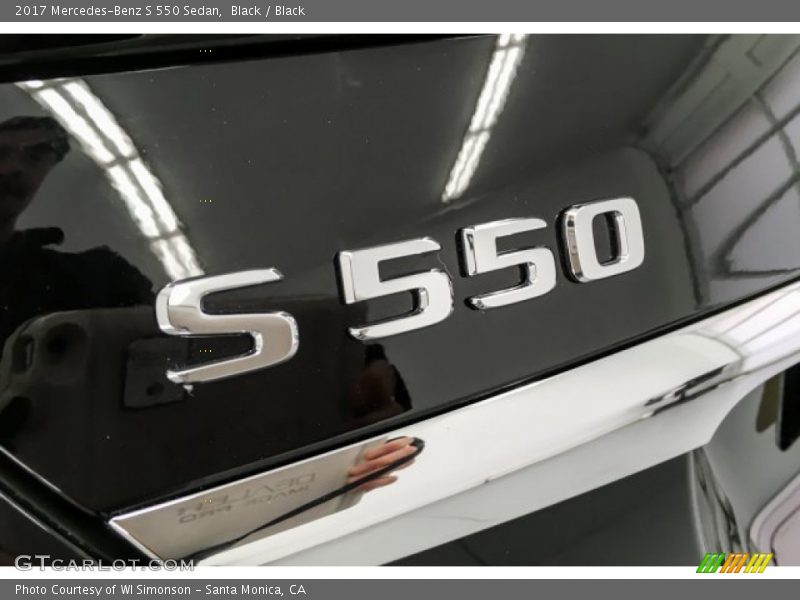 Black / Black 2017 Mercedes-Benz S 550 Sedan