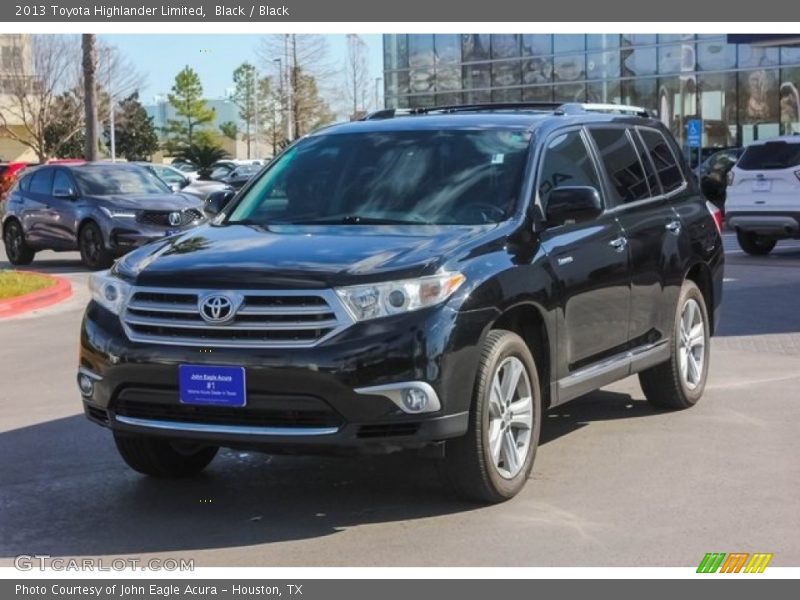 Black / Black 2013 Toyota Highlander Limited