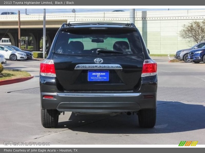 Black / Black 2013 Toyota Highlander Limited