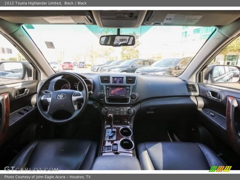 Black / Black 2013 Toyota Highlander Limited