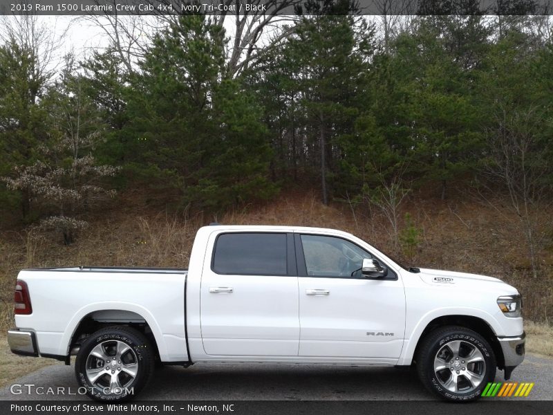 Ivory Tri–Coat / Black 2019 Ram 1500 Laramie Crew Cab 4x4