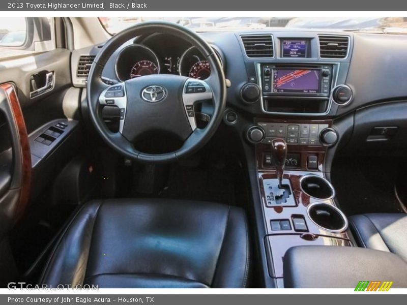 Black / Black 2013 Toyota Highlander Limited