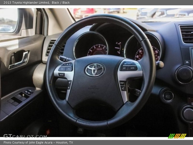 Black / Black 2013 Toyota Highlander Limited