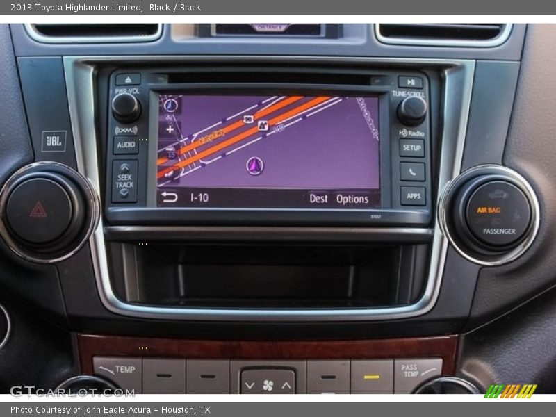 Black / Black 2013 Toyota Highlander Limited