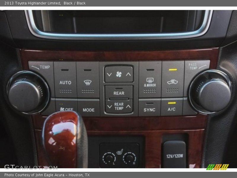 Black / Black 2013 Toyota Highlander Limited