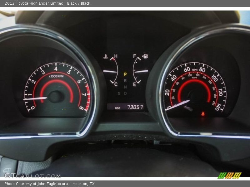 Black / Black 2013 Toyota Highlander Limited