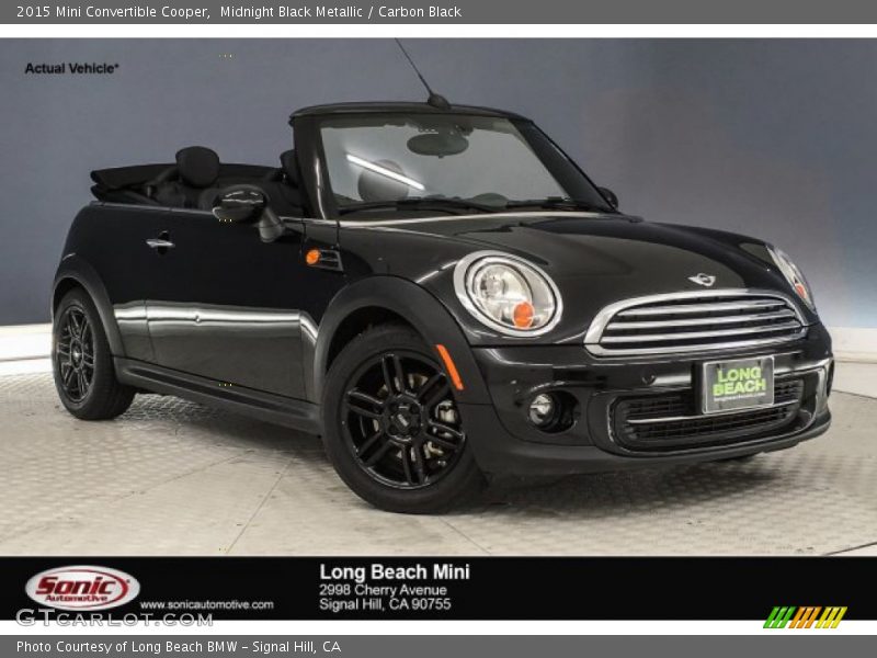 Midnight Black Metallic / Carbon Black 2015 Mini Convertible Cooper