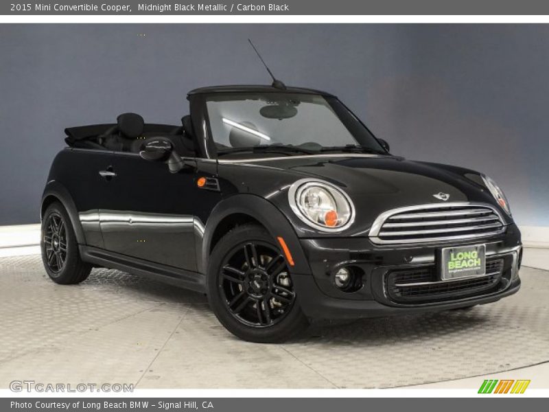 Midnight Black Metallic / Carbon Black 2015 Mini Convertible Cooper