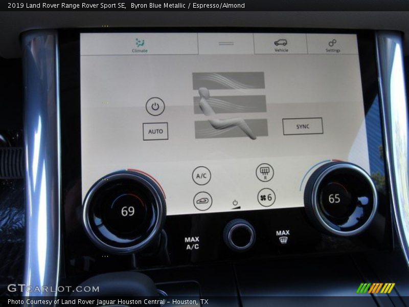 Byron Blue Metallic / Espresso/Almond 2019 Land Rover Range Rover Sport SE