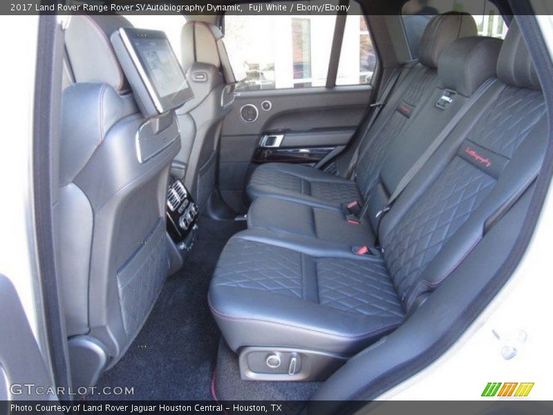 Rear Seat of 2017 Range Rover SVAutobiography Dynamic
