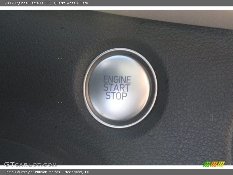 Quartz White / Black 2019 Hyundai Santa Fe SEL