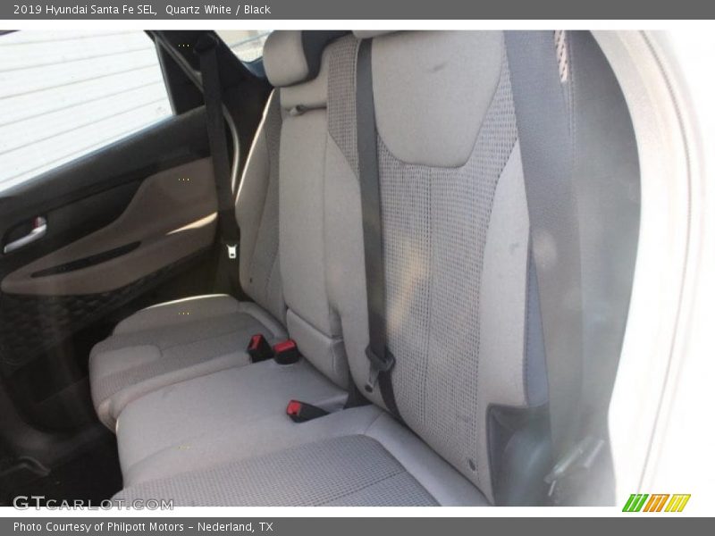 Quartz White / Black 2019 Hyundai Santa Fe SEL
