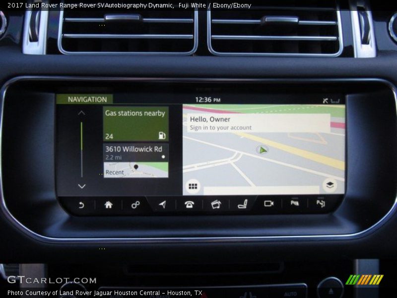 Navigation of 2017 Range Rover SVAutobiography Dynamic