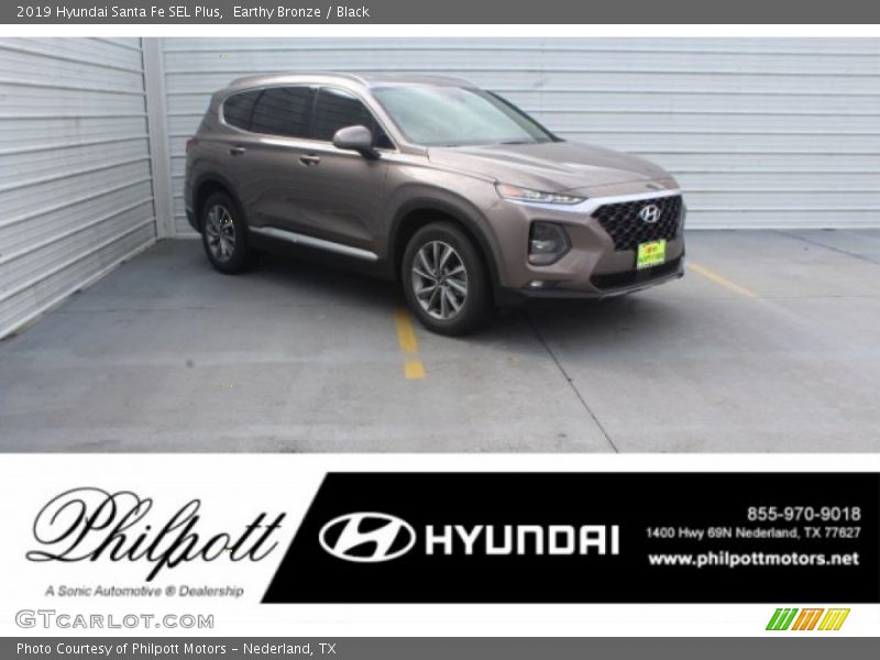 Earthy Bronze / Black 2019 Hyundai Santa Fe SEL Plus