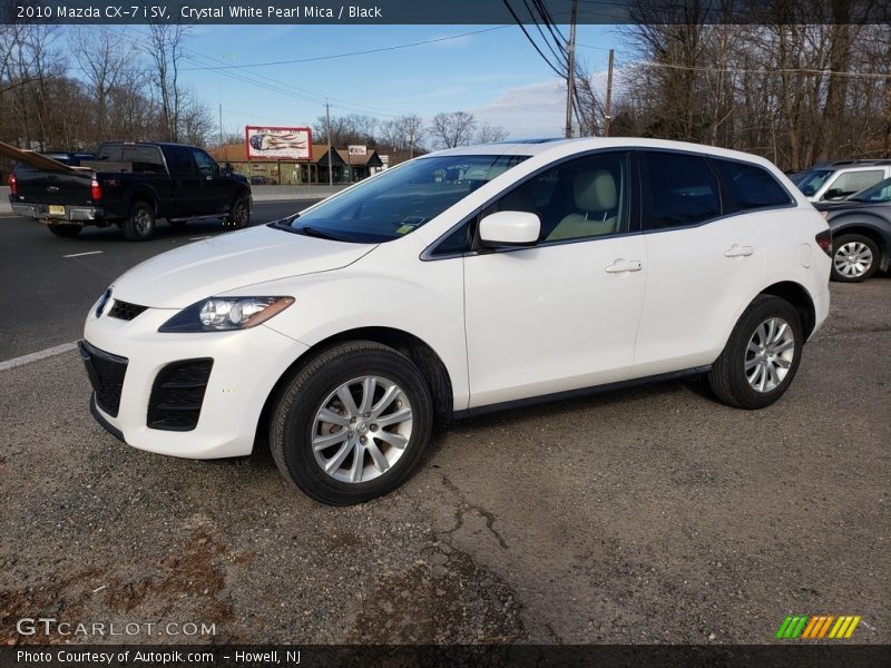 Crystal White Pearl Mica / Black 2010 Mazda CX-7 i SV