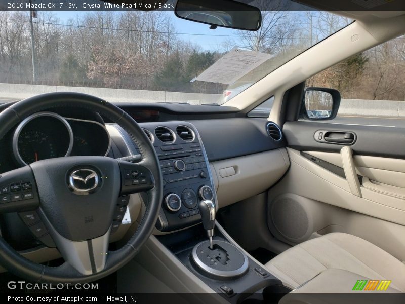 Crystal White Pearl Mica / Black 2010 Mazda CX-7 i SV