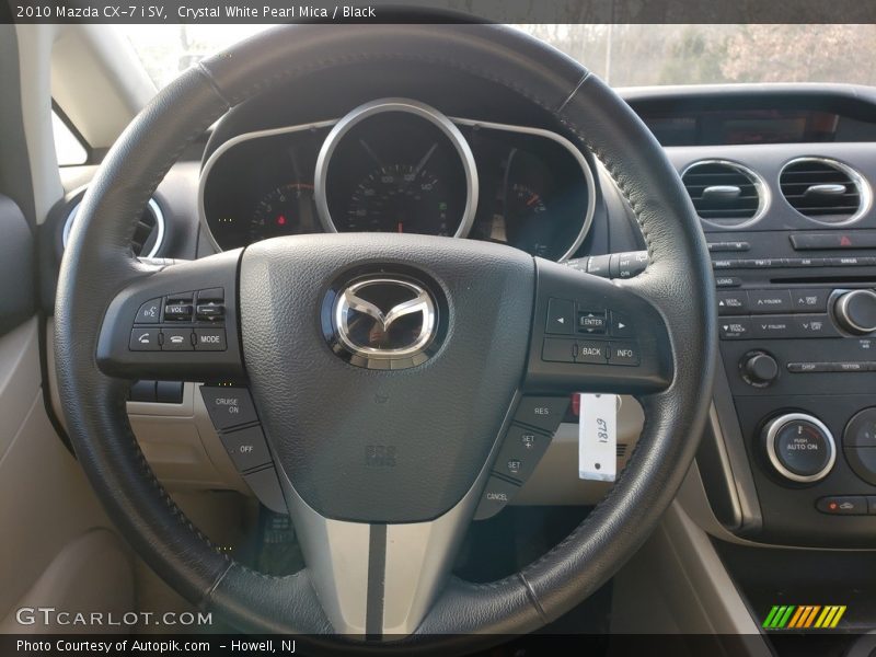 Crystal White Pearl Mica / Black 2010 Mazda CX-7 i SV