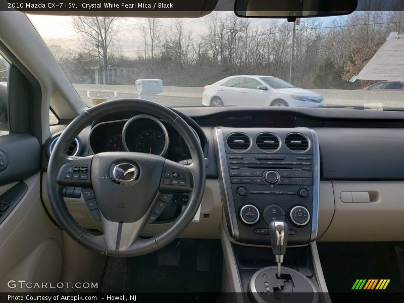 Crystal White Pearl Mica / Black 2010 Mazda CX-7 i SV