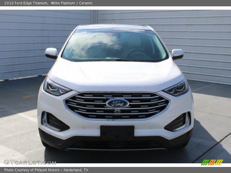 White Platinum / Ceramic 2019 Ford Edge Titanium