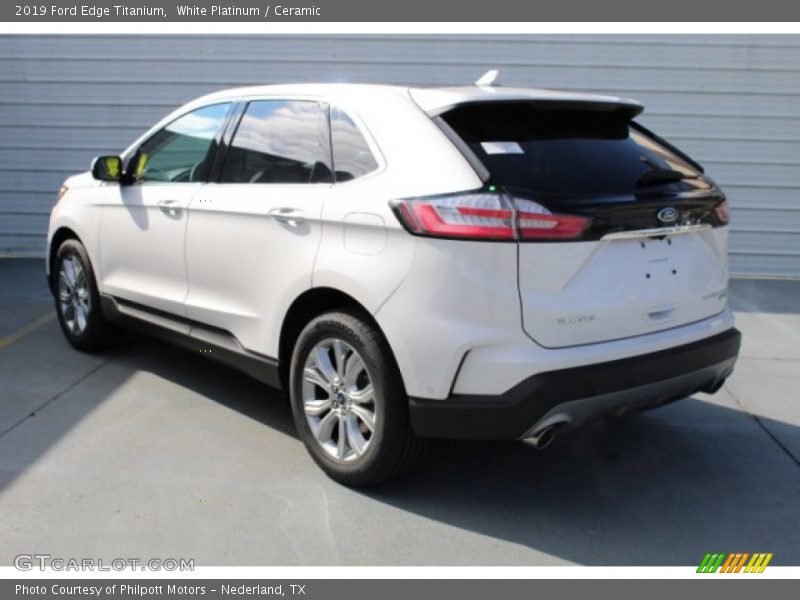 White Platinum / Ceramic 2019 Ford Edge Titanium