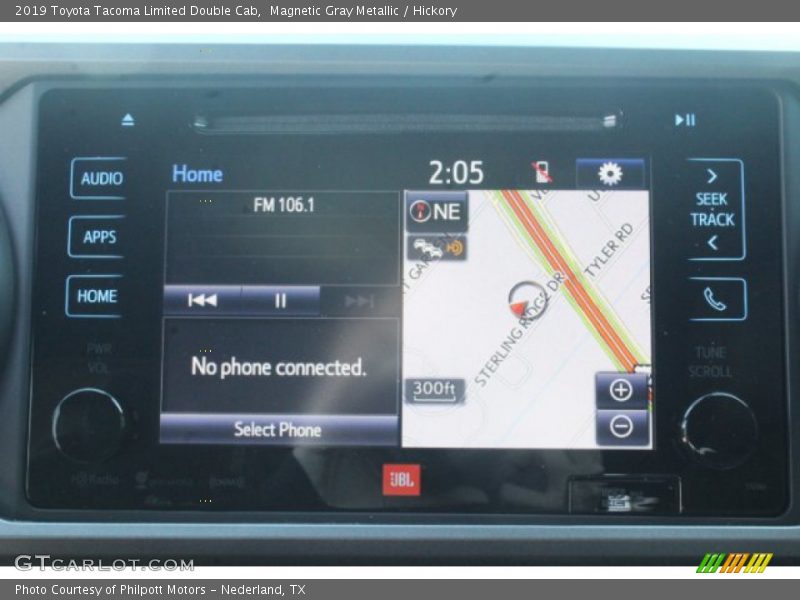 Navigation of 2019 Tacoma Limited Double Cab