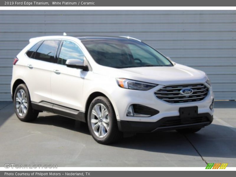 White Platinum / Ceramic 2019 Ford Edge Titanium