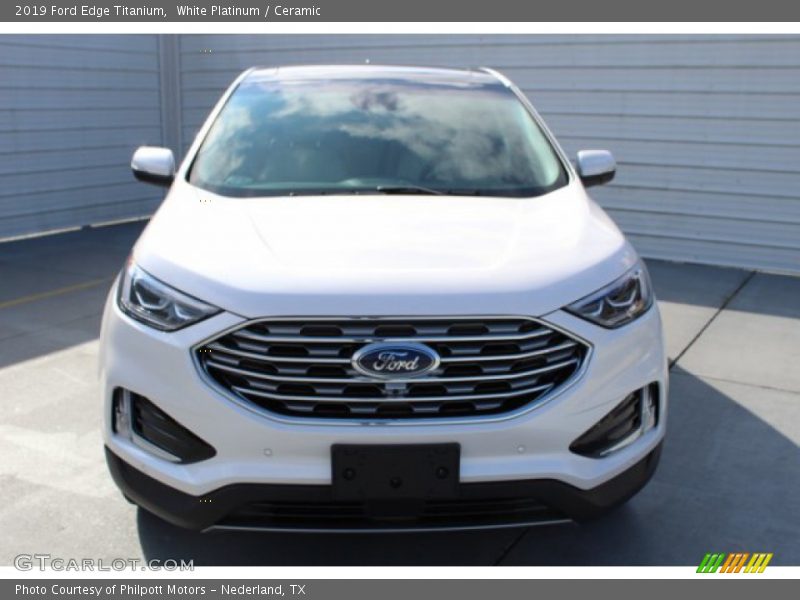 White Platinum / Ceramic 2019 Ford Edge Titanium