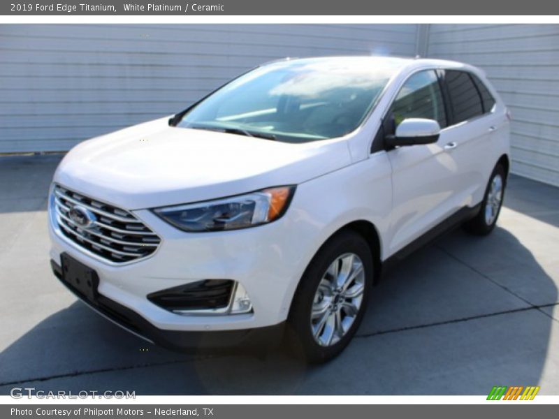 White Platinum / Ceramic 2019 Ford Edge Titanium