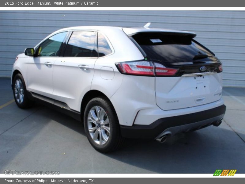 White Platinum / Ceramic 2019 Ford Edge Titanium