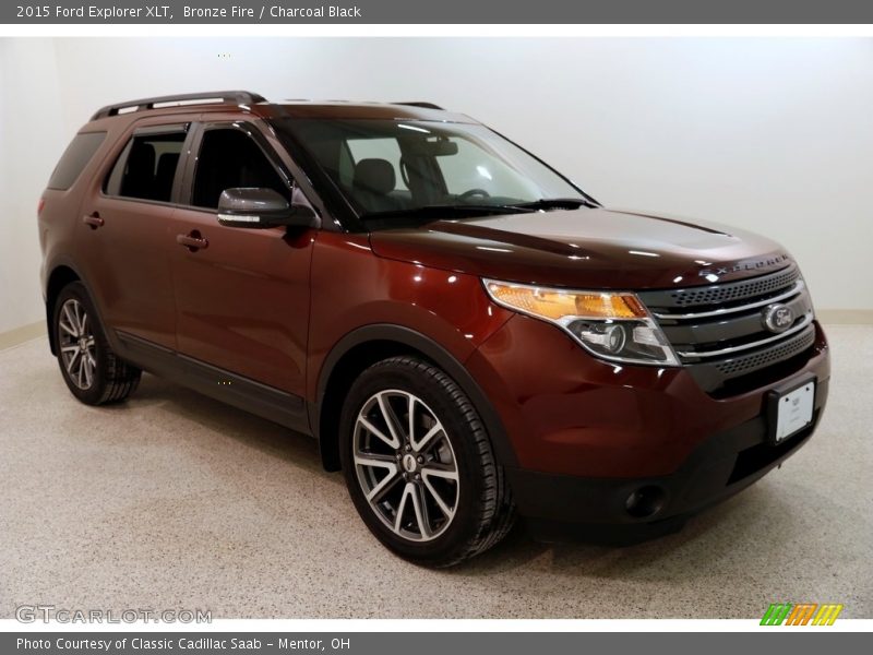 Bronze Fire / Charcoal Black 2015 Ford Explorer XLT