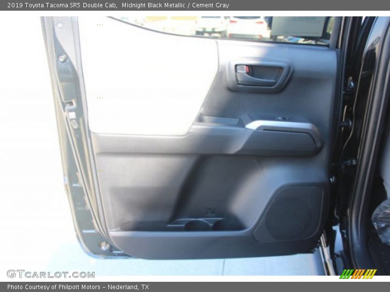 Midnight Black Metallic / Cement Gray 2019 Toyota Tacoma SR5 Double Cab