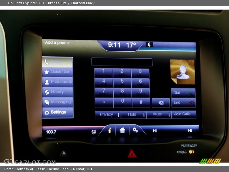 Bronze Fire / Charcoal Black 2015 Ford Explorer XLT