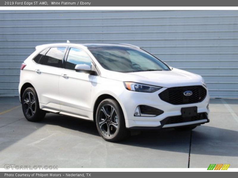 White Platinum / Ebony 2019 Ford Edge ST AWD