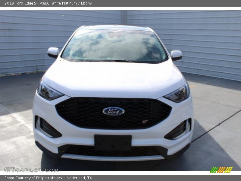 White Platinum / Ebony 2019 Ford Edge ST AWD