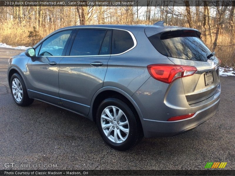 Satin Steel Gray Metallic / Light Neutral 2019 Buick Envision Preferred AWD