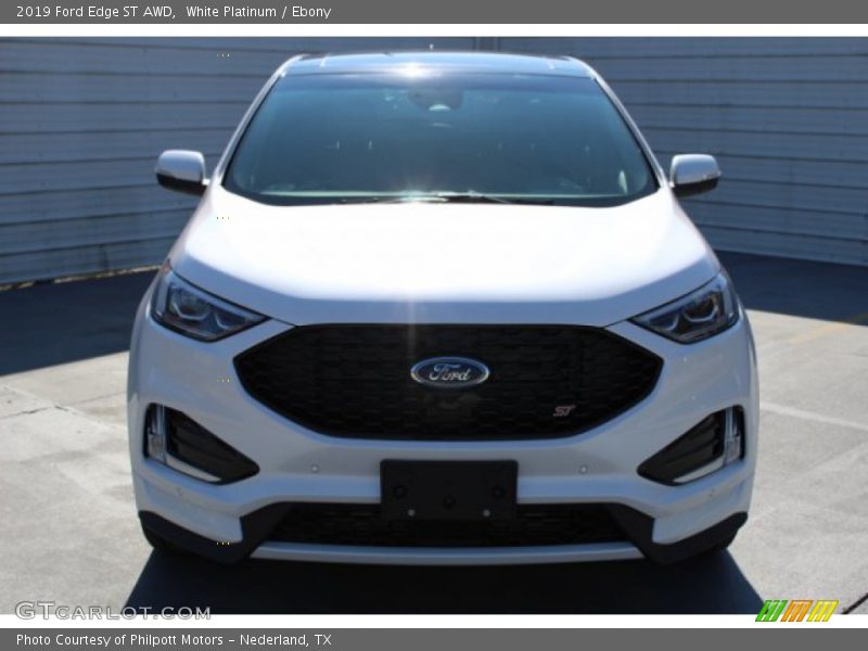 White Platinum / Ebony 2019 Ford Edge ST AWD