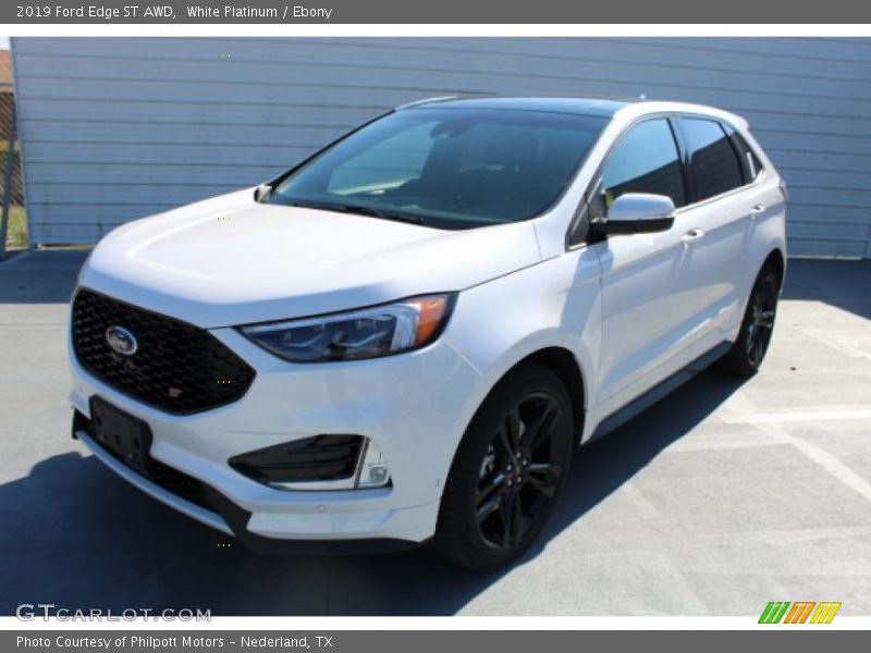 White Platinum / Ebony 2019 Ford Edge ST AWD