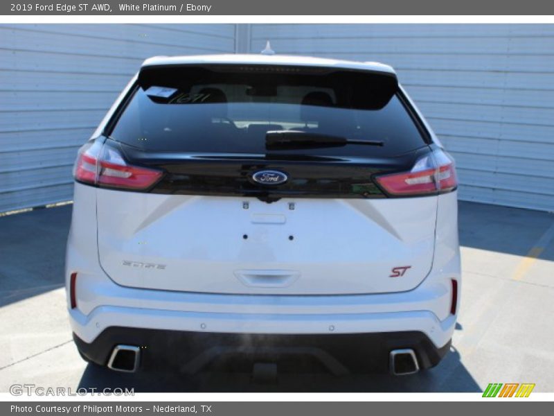 White Platinum / Ebony 2019 Ford Edge ST AWD