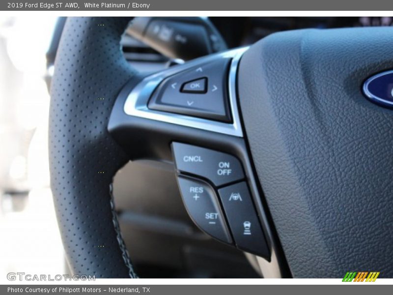 White Platinum / Ebony 2019 Ford Edge ST AWD