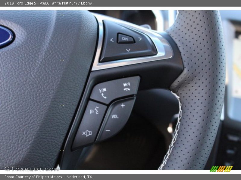 White Platinum / Ebony 2019 Ford Edge ST AWD