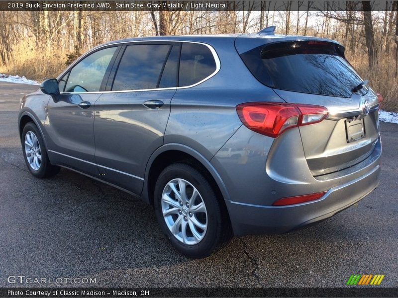 Satin Steel Gray Metallic / Light Neutral 2019 Buick Envision Preferred AWD