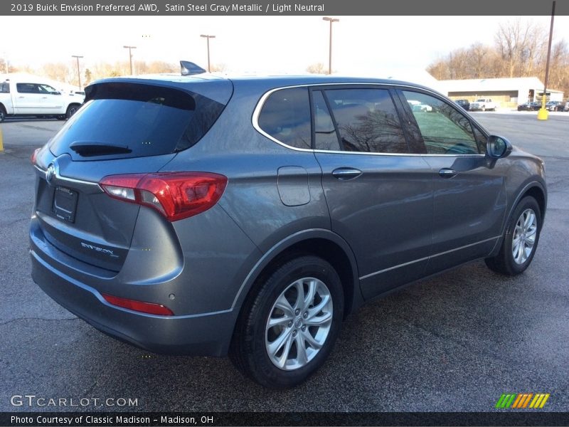 Satin Steel Gray Metallic / Light Neutral 2019 Buick Envision Preferred AWD