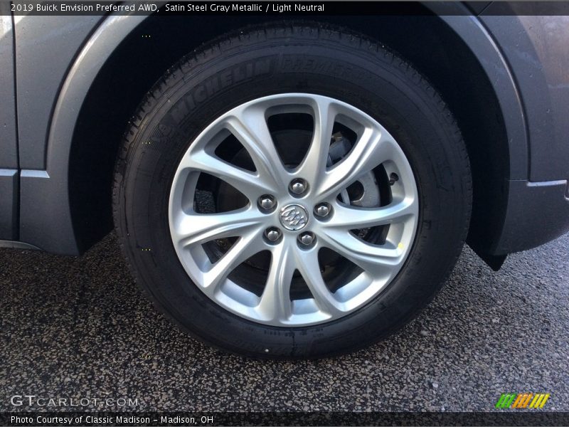 Satin Steel Gray Metallic / Light Neutral 2019 Buick Envision Preferred AWD