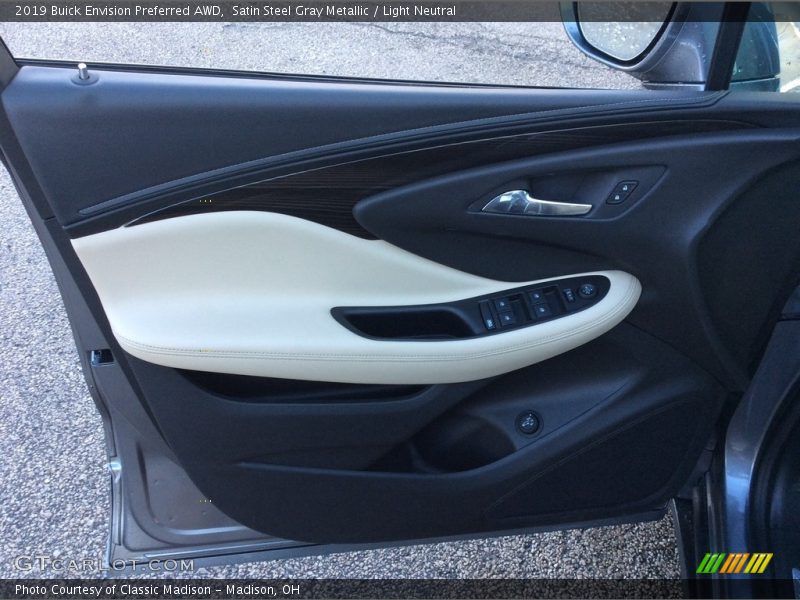 Satin Steel Gray Metallic / Light Neutral 2019 Buick Envision Preferred AWD