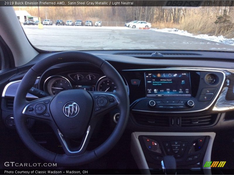 Satin Steel Gray Metallic / Light Neutral 2019 Buick Envision Preferred AWD